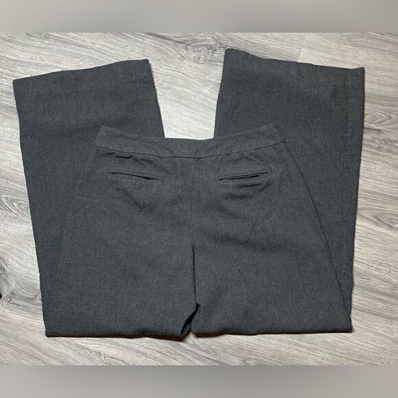 🔥❤️🔥 Isaac Mizrahi Charcoal Gray Wool Dress Slacks Straight Leg Women’s … - Picture 6 of 8